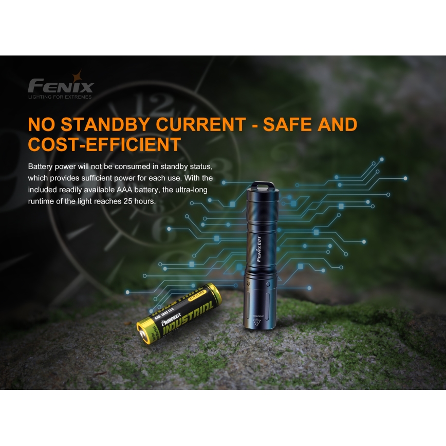 Fenix E01V20BLC - LED Фенерче LED/1xAAA IP68 100 lm 25 ч