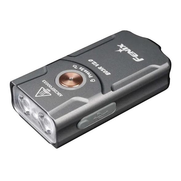 Fenix E03RV20GREY - LED Акумулаторно фенерче LED/USB IP66 500 лъскав 30 h 400 mAh