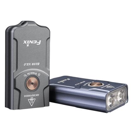Fenix E03RV20GREY - LED Акумулаторно фенерче LED/USB IP66 500 лъскав 30 h 400 mAh