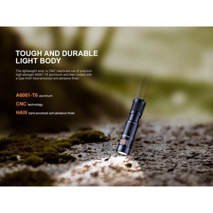 Fenix E05RBLC - LED Акумулаторно фенерче LED/USB IP68 400 lm 30 ч
