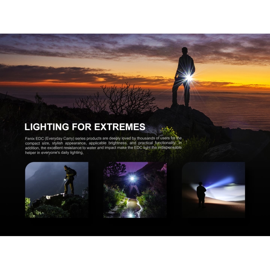 Fenix E05RBLC - LED Акумулаторно фенерче LED/USB IP68 400 lm 30 ч