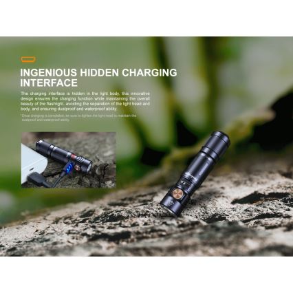 Fenix E05RBLC - LED Акумулаторно фенерче LED/USB IP68 400 lm 30 ч