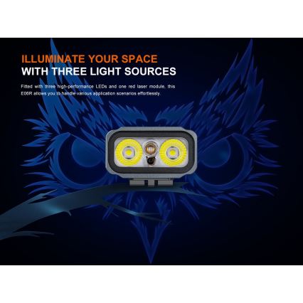 Fenix E06RGRY - LED Димируем акумулаторен фенер UV LED/USB IP66 700 лъскав 60 h сив