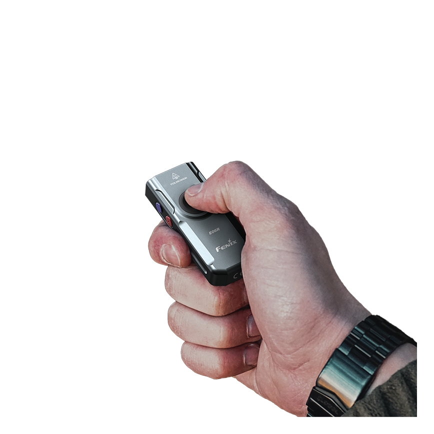Fenix E06RGRY - LED Димируем акумулаторен фенер UV LED/USB IP66 700 лъскав 60 h сив