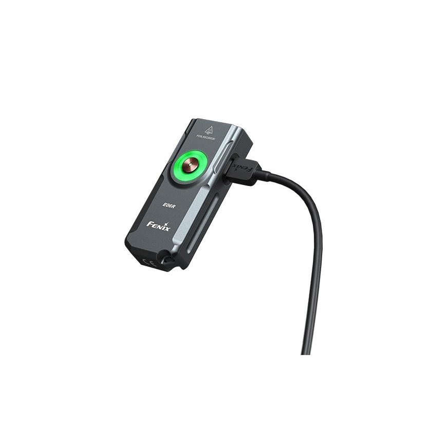 Fenix E06RGRY - LED Димируем акумулаторен фенер UV LED/USB IP66 700 лъскав 60 h сив