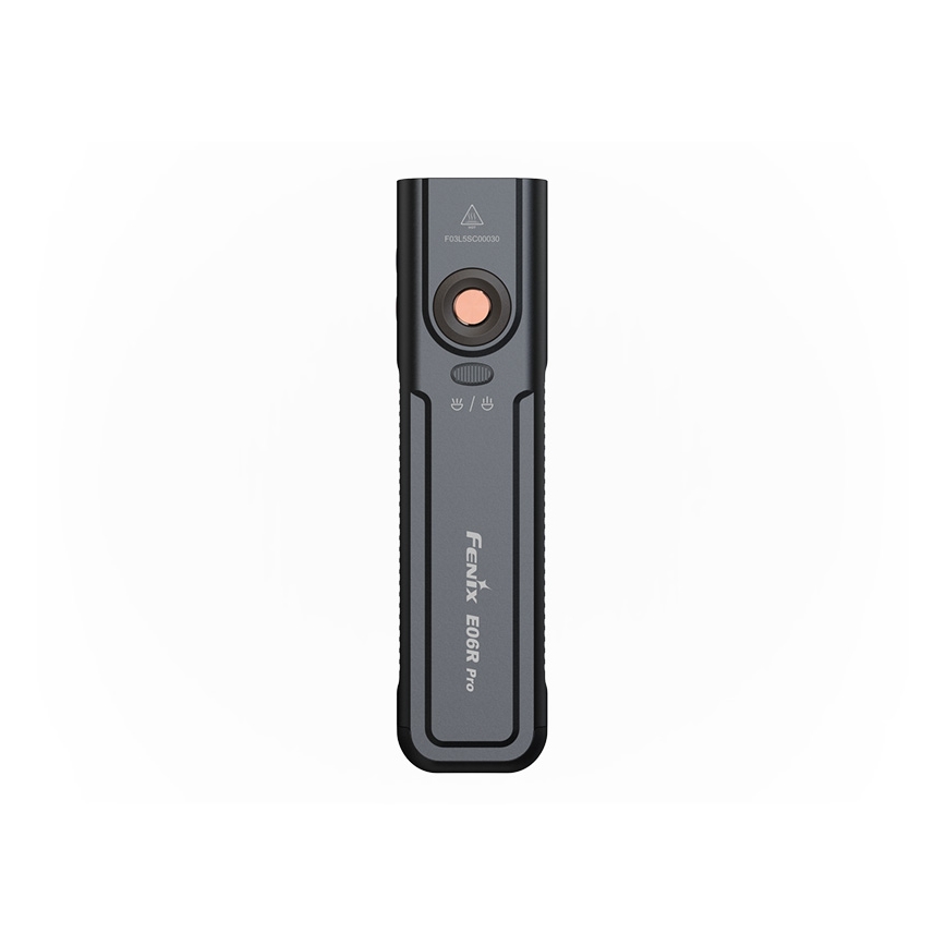 Fenix E06RPROEUBLC- LED фенер с възможност за димиране, презареждаем, LED/USB зареждане, 1650 mAh, IP66, 1600 lm, 111 ч, черен