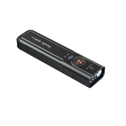 Fenix E06RPROEUBLC- LED фенер с възможност за димиране, презареждаем, LED/USB зареждане, 1650 mAh, IP66, 1600 lm, 111 ч, черен