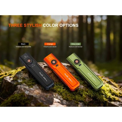 Fenix E06RPROEUOLI - LED фенерче с регулируема яркост, презареждаемо, LED/USB, 1650 mAh, IP66, 1600 лм, 111 ч, зелен