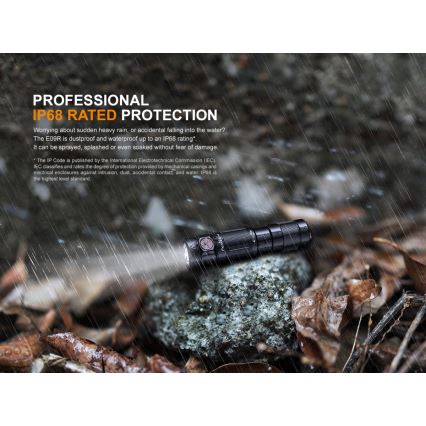 Fenix E09R - LED Акумулаторно фенерче LED/USB IP68 600 lm 70 ч