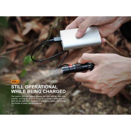 Fenix E09R - LED Акумулаторно фенерче LED/USB IP68 600 lm 70 ч