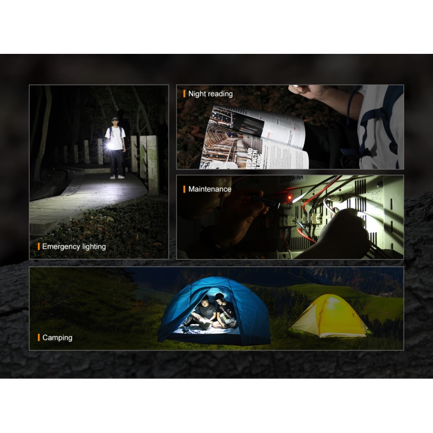 Fenix E09R - LED Акумулаторно фенерче LED/USB IP68 600 lm 70 ч