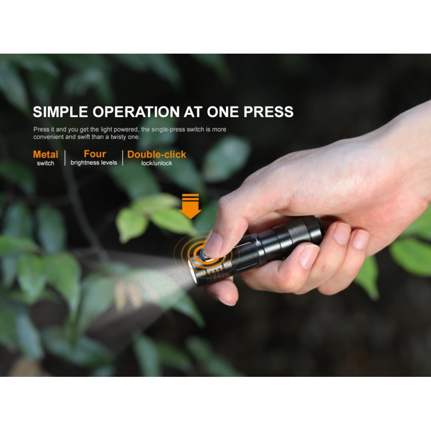 Fenix E09R - LED Акумулаторно фенерче LED/USB IP68 600 lm 70 ч