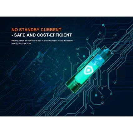 Fenix E12V30 - презареждаем LED фенер с регулиране на яркостта LED/1xAA 2000 mAh IP68 200 lm 100 h черен