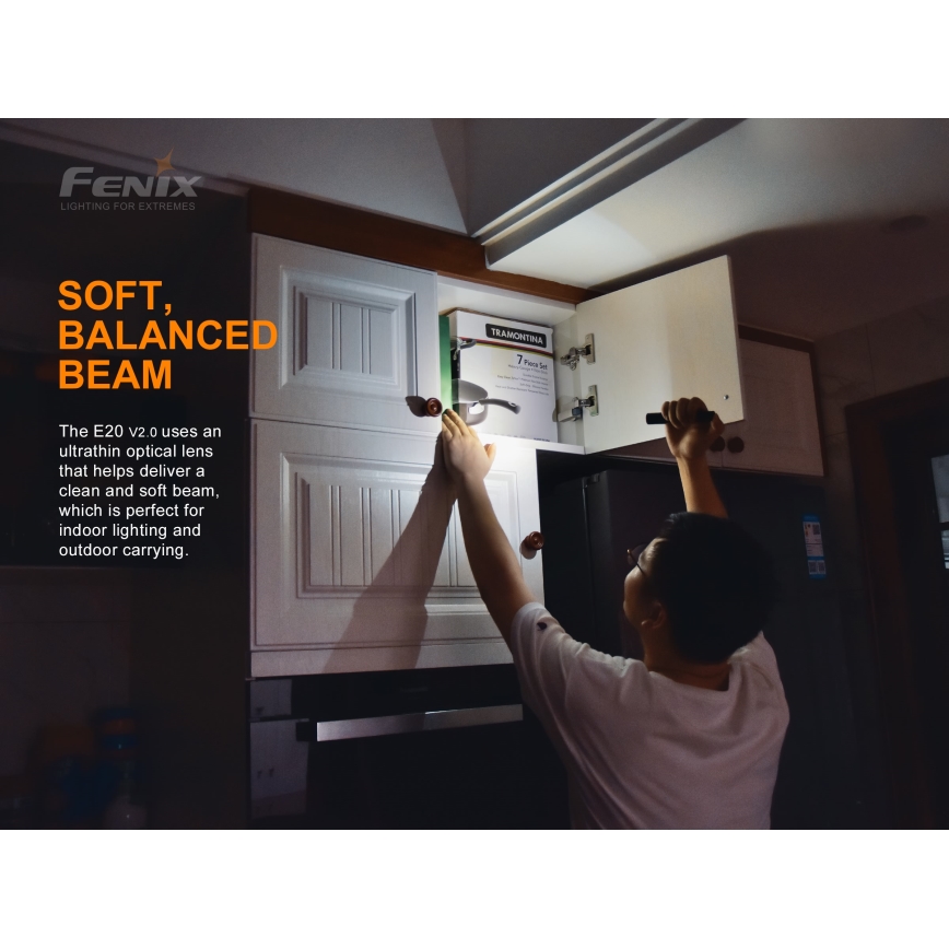 Fenix E20V20 - LED Фенерче LED/2xAA IP68 350 lm 200 ч