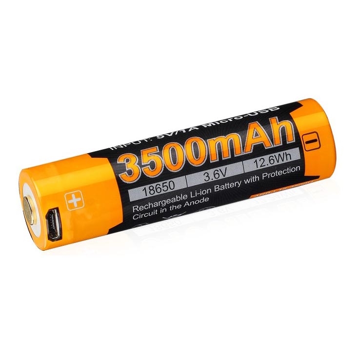 Fenix FE18650LI35USB - 1бр. Акумулаторна батерия USB/3,6V 3500 mAh