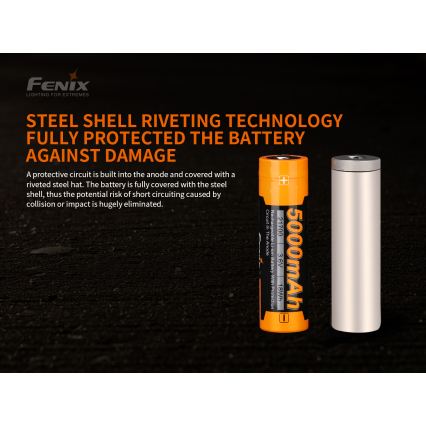 Fenix FE21700V20 - 1 бр. презареждаема батерия 21700/3,6V 5000 mAh