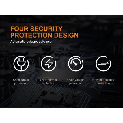Fenix FENAREA4 - Зарядно устройство за батерии 4xLi-ion/AAA/AA/C 5V