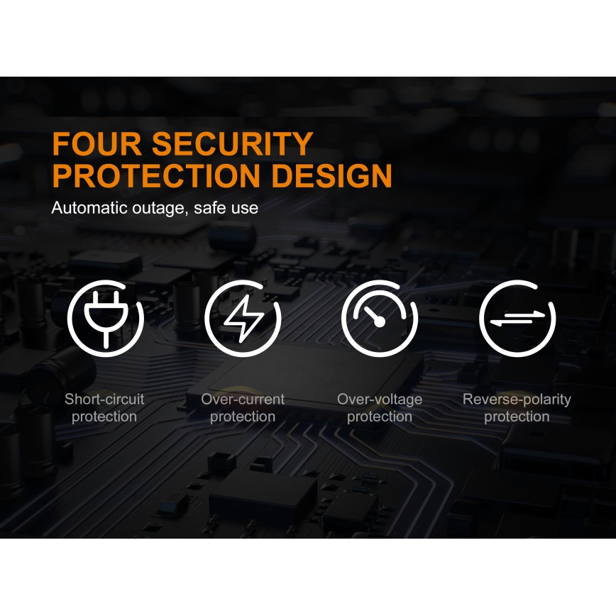 Fenix FENAREA4 - Зарядно устройство за батерии 4xLi-ion/AAA/AA/C 5V