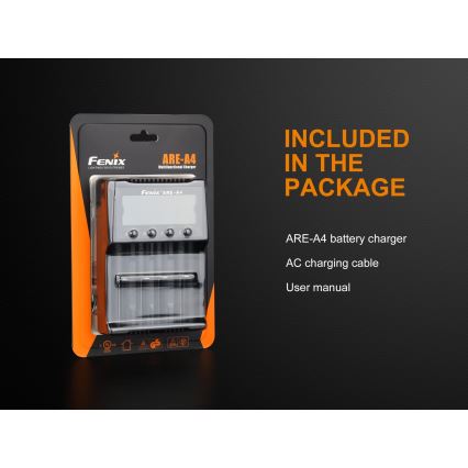 Fenix FENAREA4 - Зарядно устройство за батерии 4xLi-ion/AAA/AA/C 5V