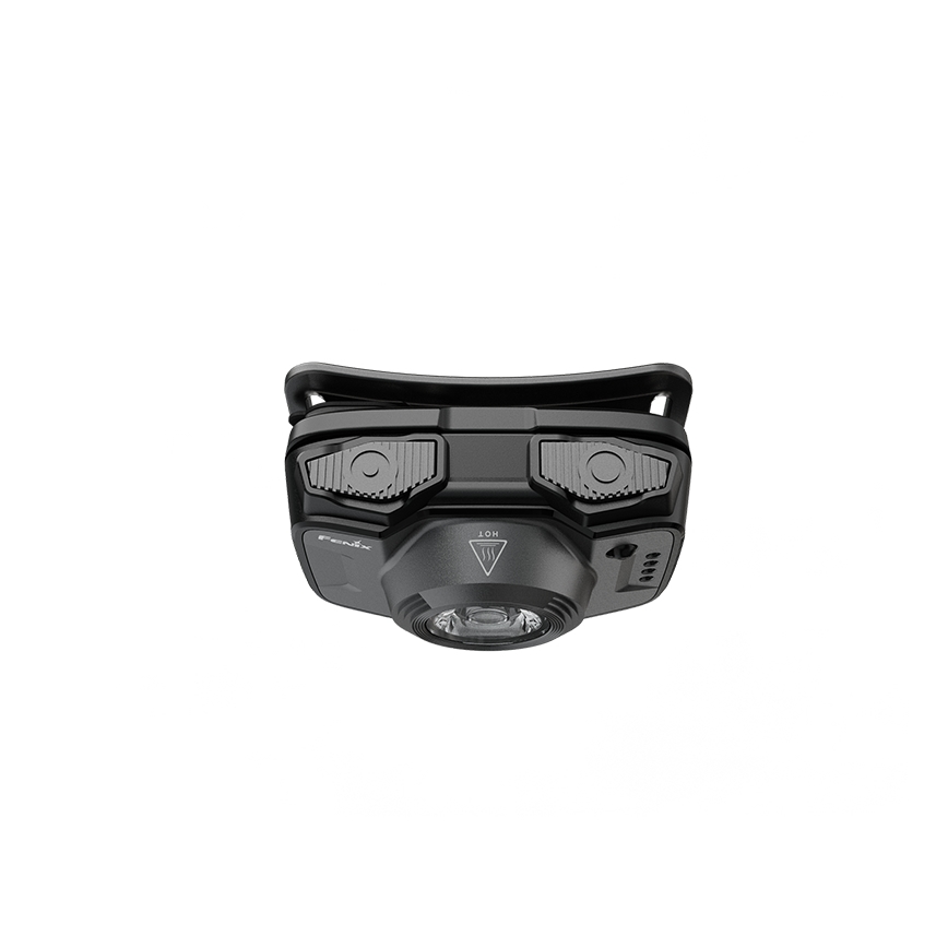 Fenix HL12RV20BLC - презареждаема челна лампа с регулируема яркост LED/USB 950 mAh IP66 500 lm 112 h черна