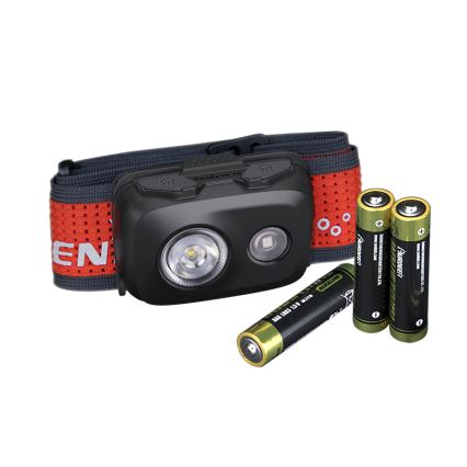 Fenix HL16V2BLK - LED Челник LED/3xAAA IP66 450 lm 200 ч. черен/оранжев