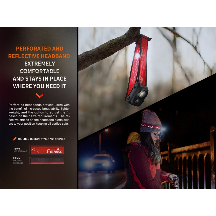 Fenix HL16V2GRN - LED Челник LED/3xAAA IP66 450 lm 200 ч. зелен