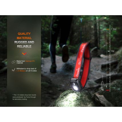 Fenix HL16V2PIN - LED Челник LED/3xAAA IP66 450 lm 200 ч. розов