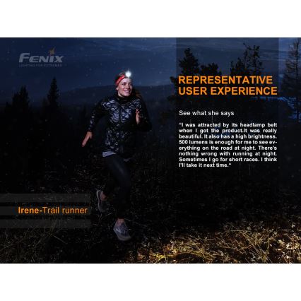 Fenix HL18RTRAIL - LED Акумулаторен челник LED/3xAAA IP66 500 lm 300 ч