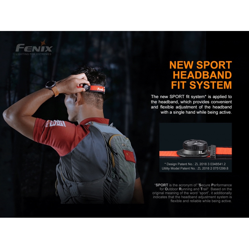 Fenix HL18RTRAIL - LED Акумулаторен челник LED/3xAAA IP66 500 lm 300 ч