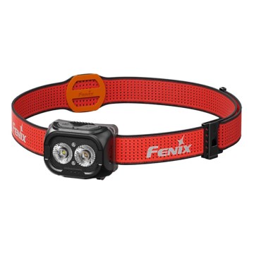 Fenix HL18RTV20BLC - LED регулируема презареждаема челна лампа LED/USB/3xAAA IP66 800 лм 160 ч 1900 mAh черно/оранжево