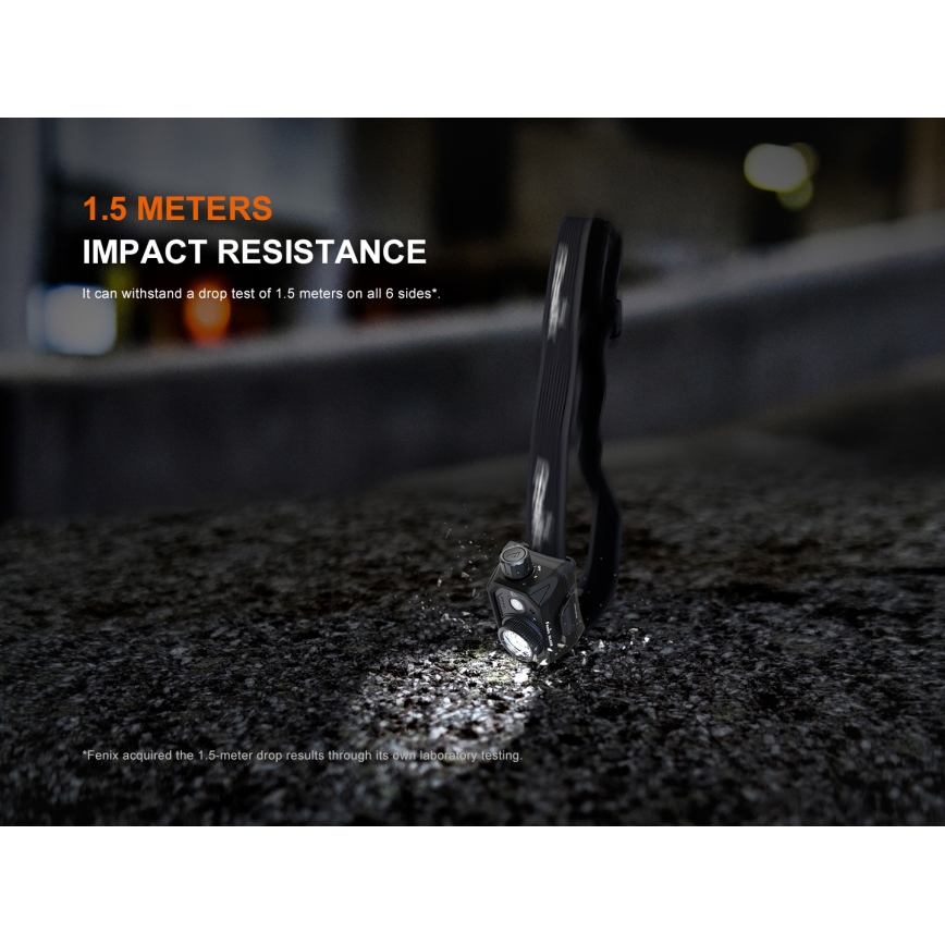 Fenix HL45R - LED Димируем акумулаторен фокусиране челник LED/USB IP66 1000 лъскав 240 h черен