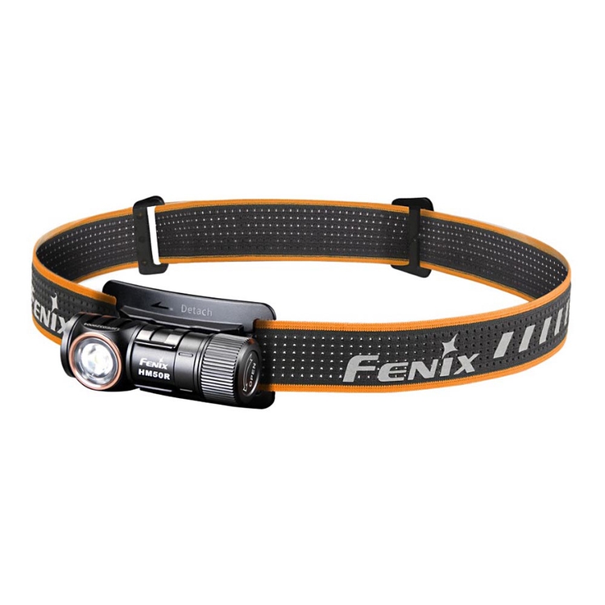 Fenix HM50RV20 - LED Акумулаторен челник 3xLED/USB/1xCR123A IP68 700 лъскав 120 h 700 mAh