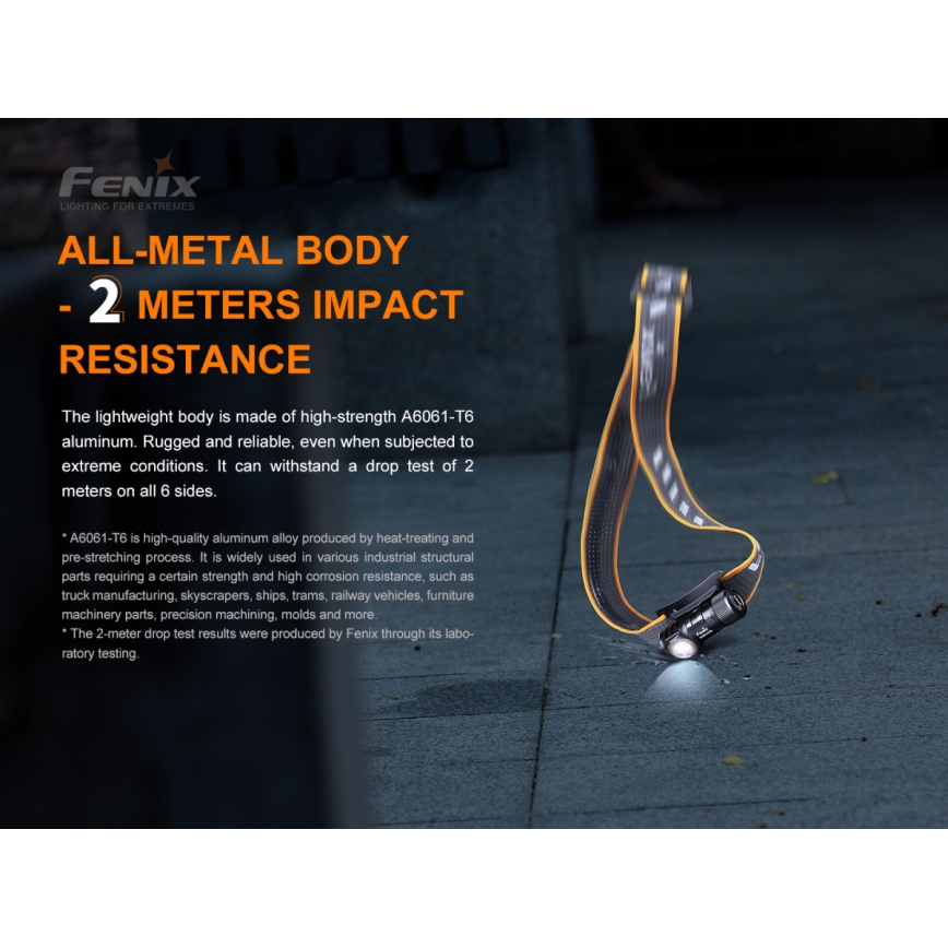 Fenix HM50RV20 - LED Акумулаторен челник 3xLED/USB/1xCR123A IP68 700 лъскав 120 h 700 mAh