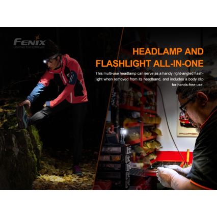 Fenix HM50RV20 - LED Акумулаторен челник 3xLED/USB/1xCR123A IP68 700 лъскав 120 h 700 mAh