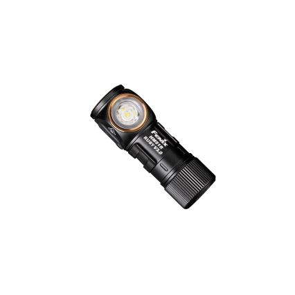 Fenix HM51RV30 - LED челник с регулируема яркост, презареждаем LED/USB/1xCR123A 950 mAh IP68 860 lm 125 h оранжев