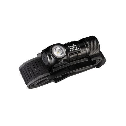 Fenix HM51RV3ABL - LED димируема презареждаема челна лампа LED/USB/1xCR123A 950 mAh IP68 860 lm 125 h черна