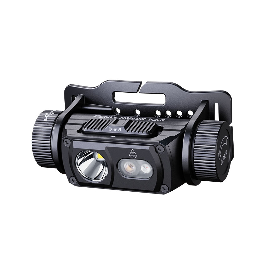 Fenix HM60RV20 - димируема презареждаема челна лампа LED/USB 4000 mAh IP68 1600 lm 292 ч оранжева