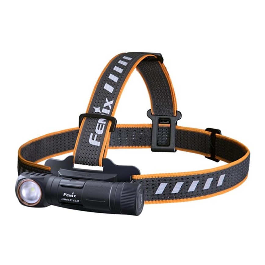 Fenix HM61RV20 - LED Акумулаторен челник LED/USB/2xCR123A IP68 1600 lm 300 h 3400 mAh