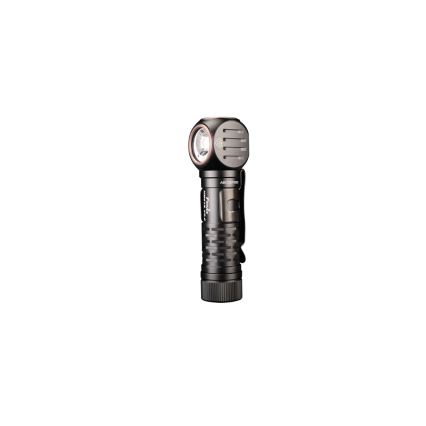 Fenix HM61RV30 - LED презареждаема челна лампа с регулируема яркост, LED/USB/1xCR123A, 4000 mAh, IP68, 1800 lm, 400 ч, черна