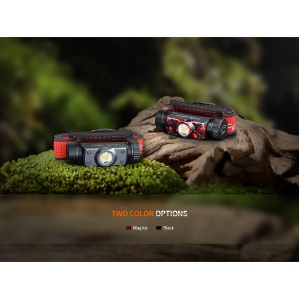 Fenix HM62TMGM - LED Димируем акумулаторен челник LED/USB IP68 1200 лъскав 280 h 3400 mAh