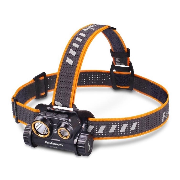 Fenix HM65R - LED Акумулаторен челник 2xLED/USB/2xCR123A IP68 1400 лъскав 300 h 3400 mAh