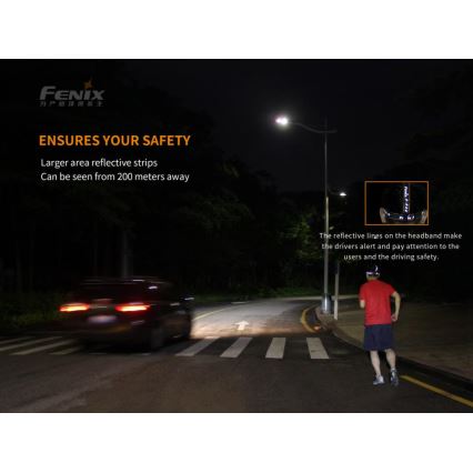 Fenix HM65R - LED Акумулаторен челник 2xLED/USB/2xCR123A IP68 1400 лъскав 300 h 3400 mAh