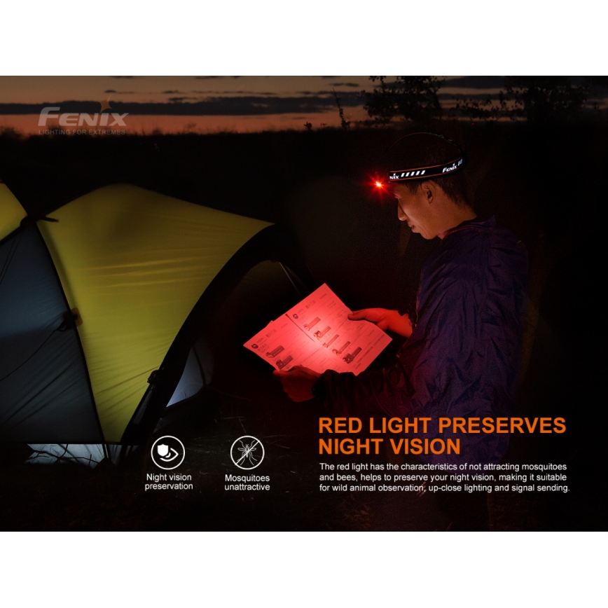 Fenix HM70R - LED Акумулаторен челник 4xLED/1x21700 IP68 1600 лъскав 800 h 5000 mAh