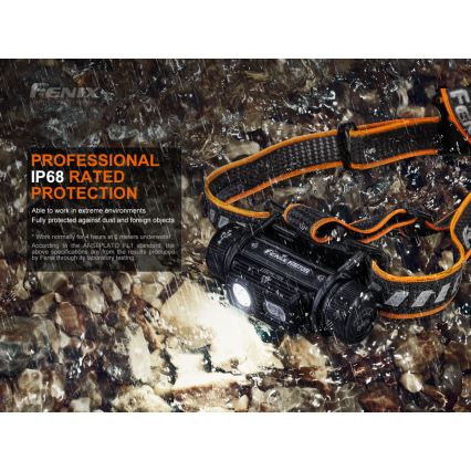 Fenix HM70R - LED Акумулаторен челник 4xLED/1x21700 IP68 1600 лъскав 800 h 5000 mAh