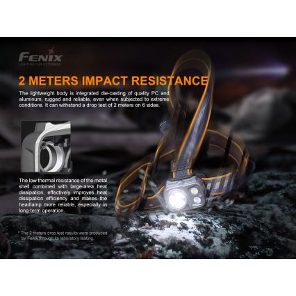 Fenix HP16R1250 - LED Акумулаторен челник 3xLED/4xAA IP66 1250 lm 600 h