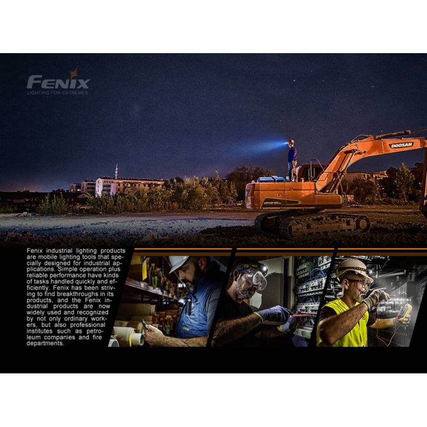 Fenix HP25RV20 - LED димируем акумулаторен челник 3xLED/1x21700 IP66 1600 lm 800 ч.