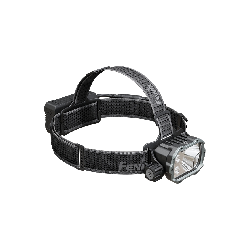 Fenix HP35R - LED презареждаема челна лампа с регулиране на яркостта, USB, 5000 mAh, IP66, 4000 lm, 500 h, черна