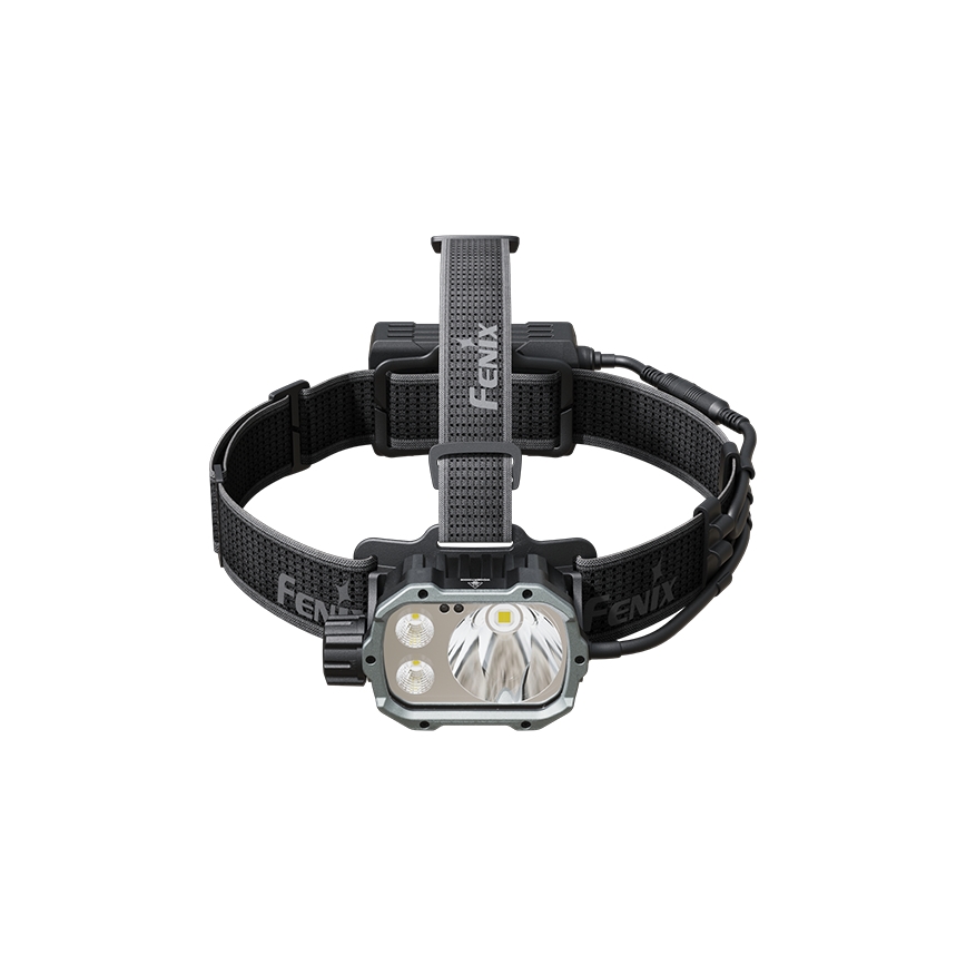 Fenix HP35R - LED презареждаема челна лампа с регулиране на яркостта, USB, 5000 mAh, IP66, 4000 lm, 500 h, черна