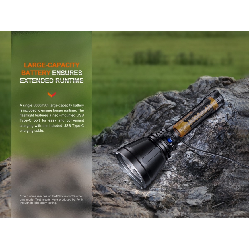 Fenix HT18R - LED Димируем rechargeable flashlight LED/1x21700 IP68 2800 lm 42 ч.