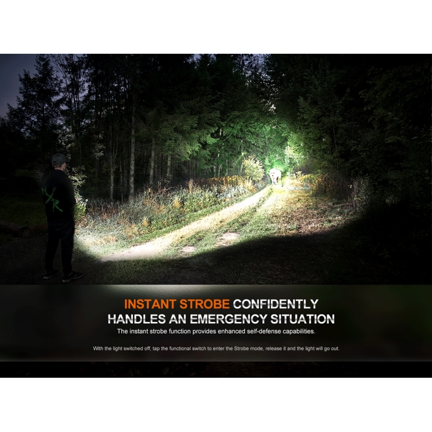 Fenix HT18R - LED Димируем rechargeable flashlight LED/1x21700 IP68 2800 lm 42 ч.